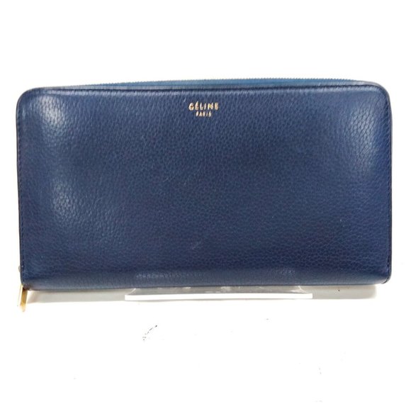 CELINE Long Wallet Blue Leather 3031270 - Picture 1 of 9